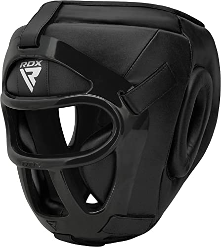 RDX Boxing Headgear MMA - Removable Face Grill, Head Gear for Sparring Grappling Martial Arts