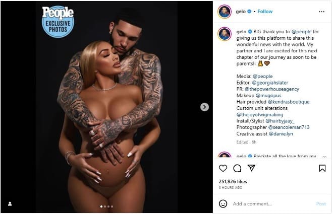 Hornets LiAngelo Ball is expecting his first child with girlfriend Nikki Mudaris 