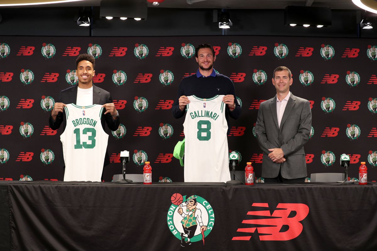 Gallinari and Brogdon Boston Celtics press conference