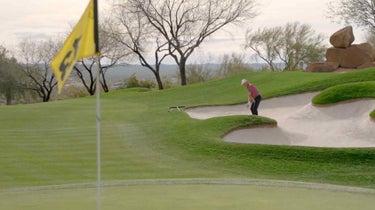 Parker McLachlin, aka Short Game Chef, provides amateur golfers with essential tricks for hitting a long putt at the bunker.