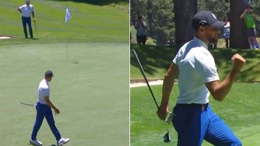 Steph Curry pulls off an incredible birdie game on Friday at the American Century Championships