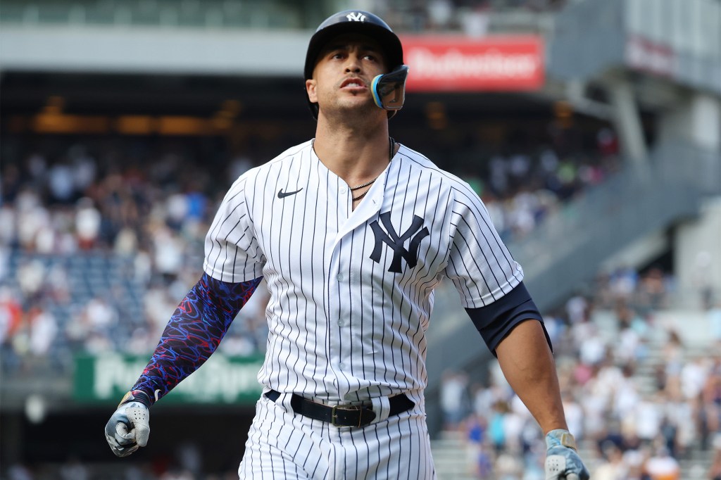 Giancarlo Stanton and the Yankees still sit outside the playoffs with around six weeks remaining in the season.